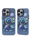 BFS  iPhone 14 Pro Max Kılıf Prada Desenli Kapak - Prada Mavi - 1