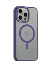 BFS  iPhone 14 Pro Max Kılıf Radyant Magsafe Kapak - Derin Mor