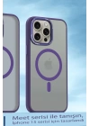 BFS  iPhone 14 Pro Max Kılıf Radyant Magsafe Kapak - Derin Mor