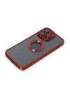 BFS  iPhone 14 Pro Max Kılıf Slot Silikon - Kırmızı