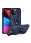 BFS  iPhone 14 Pro Max Kılıf Sofya Yüzüklü Silikon Kapak - Lacivert