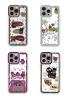 BFS  iPhone 14 Pro Max Kılıf Sweet Desenli Silikon Kapak - Açık Mavi