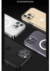 BFS  iPhone 14 Pro Max Kılıf Tron Şeffaf Magsafe Kapak - Mavi