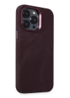 BFS  iPhone 14 Pro Max Kılıf Velvet Magsafe Kapak - Derin Mor