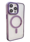 BFS  iPhone 14 Pro Max Montella Magsafe Kapak - Derin Mor