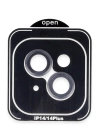 BFS  iPhone 14 PVD Metal Kamera Lens - Siyah