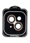 BFS  iPhone 14 PVD Metal Kamera Lens - Turuncu