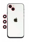 BFS  iPhone 14 Shine Kamera Lens - Kırmızı