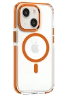 BFS  iPhone 15 Bella Magsafe Kapak - Turuncu