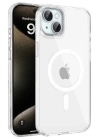 BFS  iPhone 15 Gleam PC Sert Magsafe Kılıf - Şeffaf