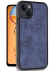 BFS  iPhone 15 Kılıf Aras Deri Kapak - Lacivert