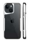 BFS  iPhone 15 Kılıf Boyi Silikon Kapak - Gümüş