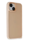 BFS  iPhone 15 Kılıf Elegant Kapak - Pudra