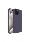 BFS  iPhone 15 Kılıf First Silikon - Mürdüm