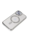 BFS  iPhone 15 Kılıf Joke Simli Magneticsafe Kılıf - Gümüş