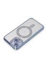 BFS  iPhone 15 Kılıf Joke Simli Magneticsafe Kılıf - Mavi