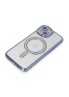 BFS  iPhone 15 Kılıf Joke Simli Magneticsafe Kılıf - Mavi