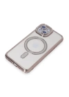 BFS  iPhone 15 Kılıf Joke Simli Magneticsafe Kılıf - Pembe