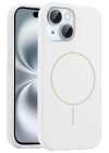 BFS iPhone 15 Kılıf Jully Magsafe Kapak - Beyaz