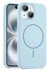 BFS iPhone 15 Kılıf Jully Magsafe Kapak - Mavi