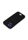BFS  iPhone 15 Kılıf Kelvin Kartvizitli Silikon - Siyah