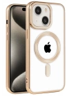 BFS  iPhone 15 Kılıf Kronos Magsafe Kapak - Gold