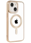 BFS  iPhone 15 Kılıf Kronos Magsafe Kapak - Gold