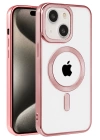 BFS  iPhone 15 Kılıf Kronos Magsafe Kapak - Rose Gold