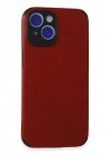 BFS  iPhone 15 Kılıf Loop Deri Silikon - Kırmızı