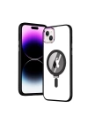 BFS  iPhone 15 Kılıf  Magneticsafe Standlı Kapak - Siyah
