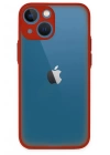 BFS  iPhone 15 Kılıf Montreal Silikon Kapak - Kırmızı