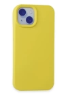 BFS  iPhone 15 Kılıf Nano içi Kadife Silikon - Sarı
