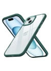 BFS  iPhone 15 Kılıf Power Silikon - Koyu Yeşil