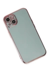 BFS  iPhone 15 Kılıf Volet Silikon - Açık Yeşil