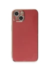 BFS  iPhone 15 Kılıf Volet Silikon - Kırmızı