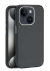BFS  iPhone 15 Kılıf Wonder Deri Magsafe Kapak - Siyah