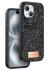 BFS  iPhone 15 Plus Bright Simli Kapak - Siyah