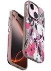 BFS  iPhone 15 Plus Flower Series Magsafe Kapak - Pembe