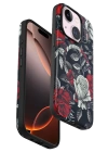 BFS  iPhone 15 Plus Flower Series Magsafe Kapak - Siyah