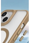 BFS  iPhone 15 Plus Kılıf Enka Magsafe Silikon Kılıf - Desert