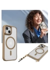 BFS  iPhone 15 Plus Kılıf Enka Magsafe Silikon Kılıf - Desert