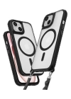 BFS  iPhone 15 Plus Kılıf Enka Magsafe Silikon Kılıf - Siyah