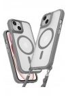 BFS iPhone 15 Plus Kılıf Enka Magsafe Silikon Kılıf - Titan Gri