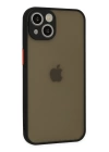 BFS  iPhone 15 Plus Kılıf Montreal Silikon Kapak - Siyah