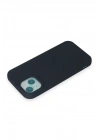BFS iPhone 15 Plus Kılıf Nano içi Kadife Silikon - Lacivert