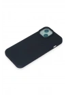 BFS iPhone 15 Plus Kılıf Nano içi Kadife Silikon - Lacivert