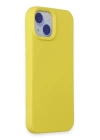 BFS  iPhone 15 Plus Kılıf Nano içi Kadife Silikon - Sarı