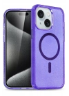 BFS  iPhone 15 Plus Kılıf Star Magsafe Kapak - Mor