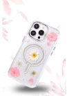 BFS  iPhone 15 Pro Flower Magsafe Kapak - Sarı