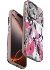 BFS  iPhone 15 Pro Flower Series Magsafe Kapak - Pembe